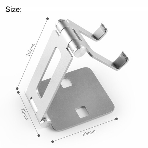 Universal Metal Phone Tablet Holder Foldable Desk Stand For iPhone 12 11 Samsung - Picture 11 of 15