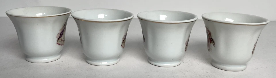 Bailando Mujer y Hombre 4 TAZAS Y PLATILLOS Púrpura y Rosa/Rojo Foto 4 de 4