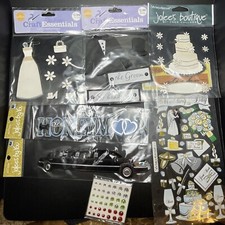 Jolee's Boutique Lot 7 WEDDING DAY BRIDE GROOM LIMO HONEYMOON 3D Stickers