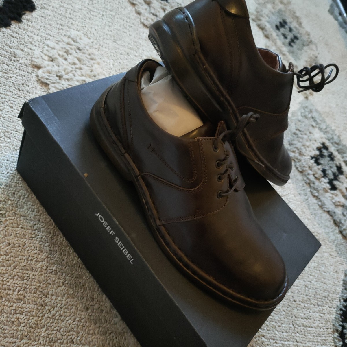 Josef Seibel Walt Leather Mens Lace Up Smart Shoes Size 41 (EU