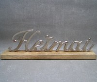 Formano Deko Heimat Schriftzug Mit Herz Alu Mangoholz Zuhause
