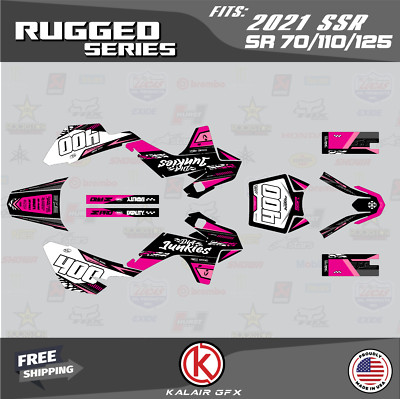 Graphics Kit for SSR SR70C SR110 SR125 70 100 125 2021 Rugged Series - Magenta