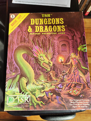 Vintage 1980 TSR Dungeons and Dragons Basic Set
