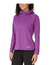 FILA Ladies' Training Hoodie Funnel Neck Purple Size XS