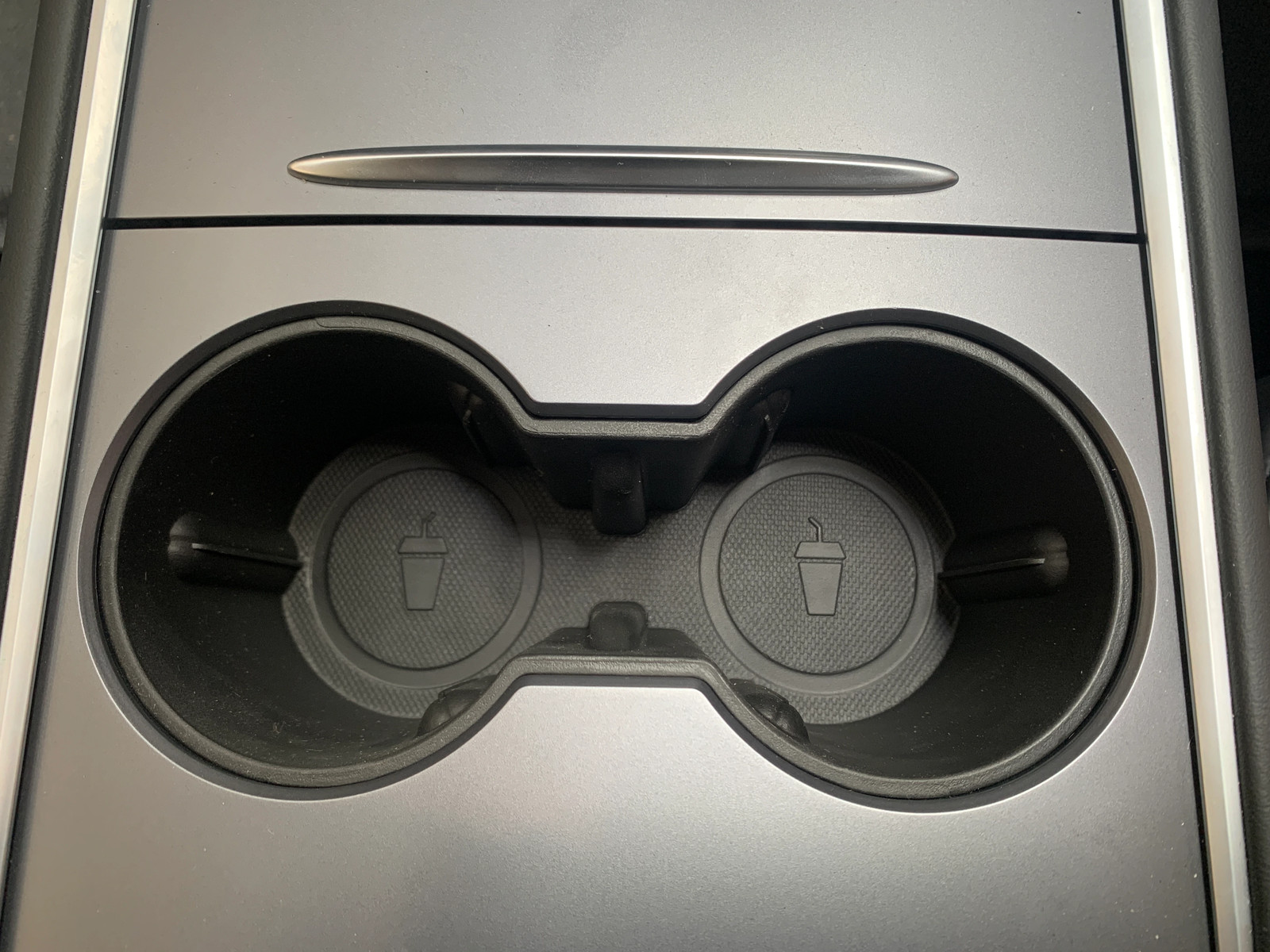 TESLA MODEL 3 / Y TPE Console Cup Holder Insert BLACK or GREY 2021-2024 - BRAUMA