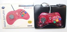 Saturn - Retro-Bit Controller Clear Pink Limited Run Games Sega NM in Box CIB