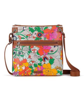 New Sakroots Artist Lilac Flower Power Fuchsia Pink Green Floral