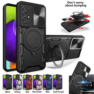 Magnetic Ring Stand Rugged Phone Case For Samsung Galaxy A56 A36 A15 A35 A25 A12