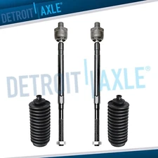 New Set of (4) Front Inner Tie Rod End Links and Boots for Infiniti I30 Maxima