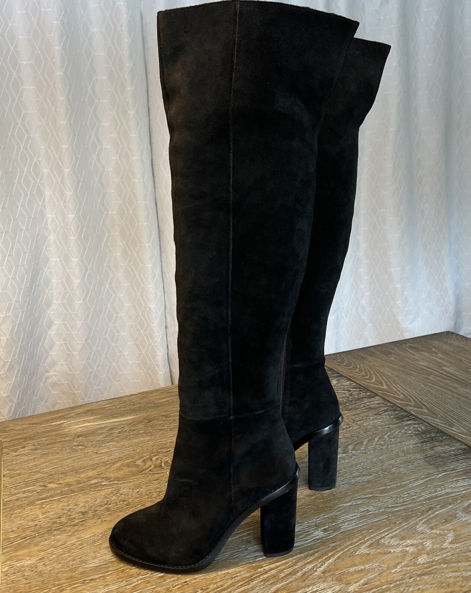 Suede Boots Gianni Bini Black Over The Knee Boots Cowboy Boots