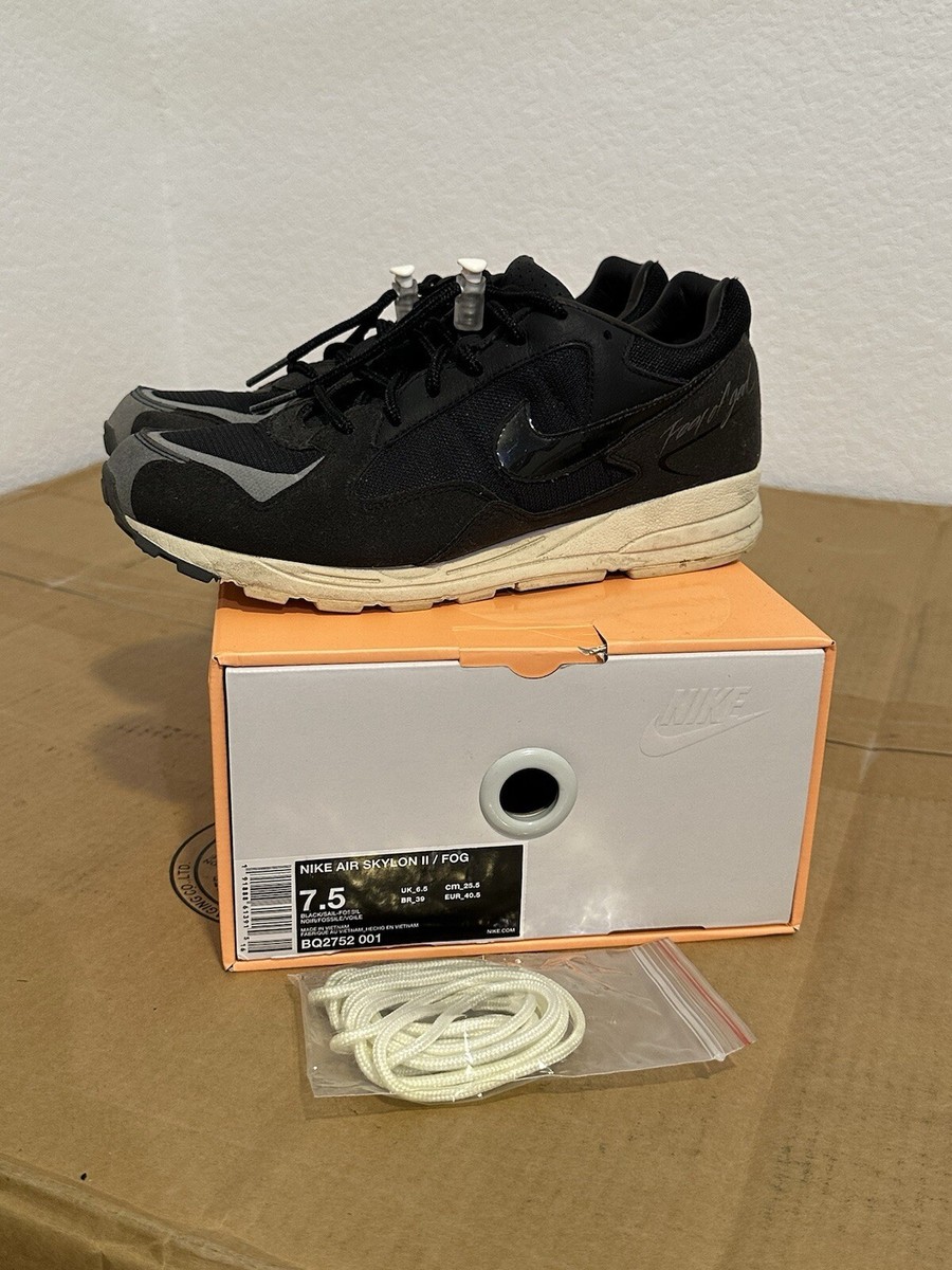 Nike Air Skylon 2 II Fear Of God Jerry Lorenzo FOG Black Fossil Sz