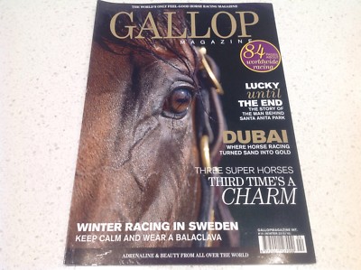 HORSE RACING MAGAZINE GALLOP,BREEDERS CUP, THOROUGHBRED STUDS
