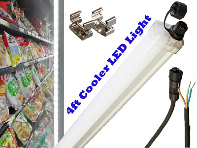 LEDUPDATES Walk in cooler 4FT TRI-PROOF 30W LED Tube Ceiling waterproof 3000LM