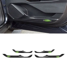 Cover Trim Inner Door Anti-Kick Panel ABS Carbon Fiber 20-22 For Ford Explorer