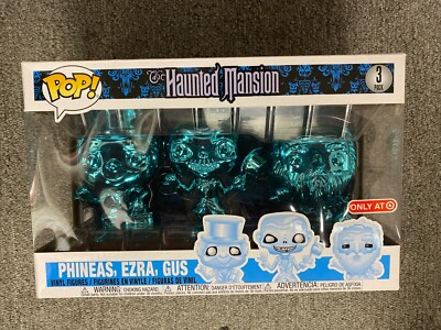 Funko Pop! Vinyl: Haunted Mansion 3 Pack - Ghosts (Blue, Chrome) Target Exclusiv