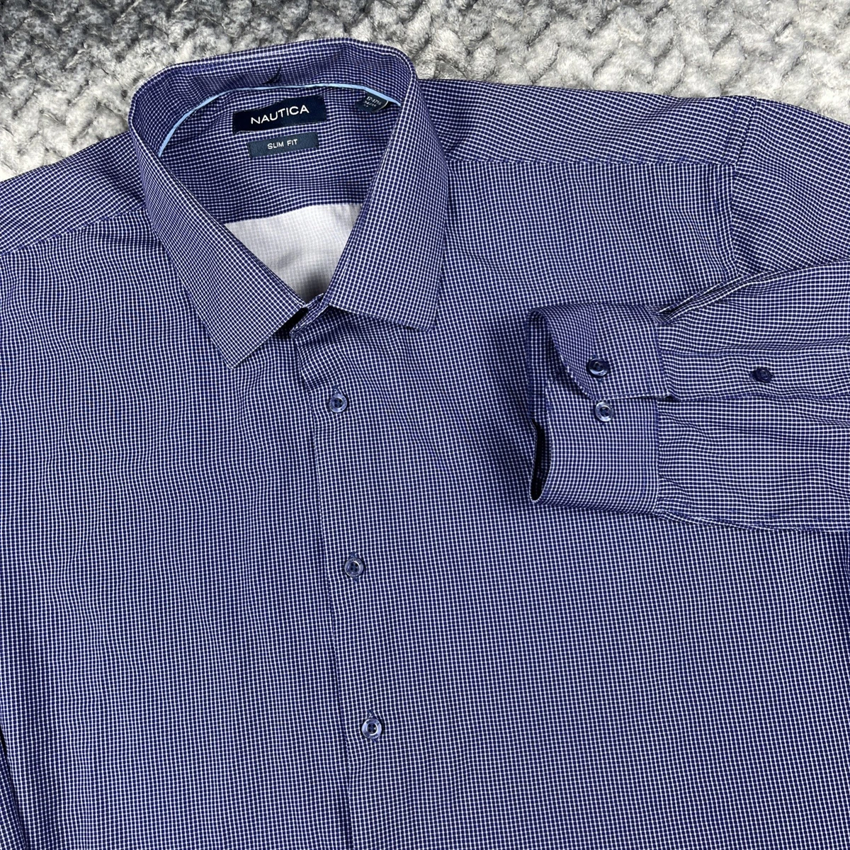 Nautica Blue Slim Dress Shirts for Men for sale | eBay Nautica Blue Slim Dress Shirts for Men for sale | eBay