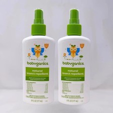 2 Pack - Babyganics Natural Insect Repellent Plant Based w/ Essential Oils, 6 oz