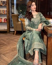 Bollywood Indian Party Pakistani Salwar Kameez Suit Women Ethnic Designer Gown