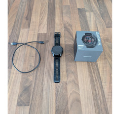 Garmin Fenix 8 Titanium Sapphire GPS Smartwatch 51mm Black w/ Cable Box