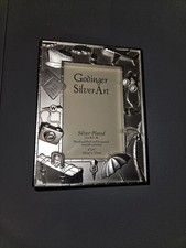 Godinger Art silver plated travel/vacation photo album holds100 4x6 photos OpenB