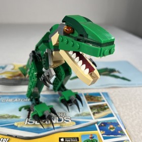 LEGO CREATOR: Mighty Dinosaurs Set 31058 (No Box) Complete w/All Manuals EUC