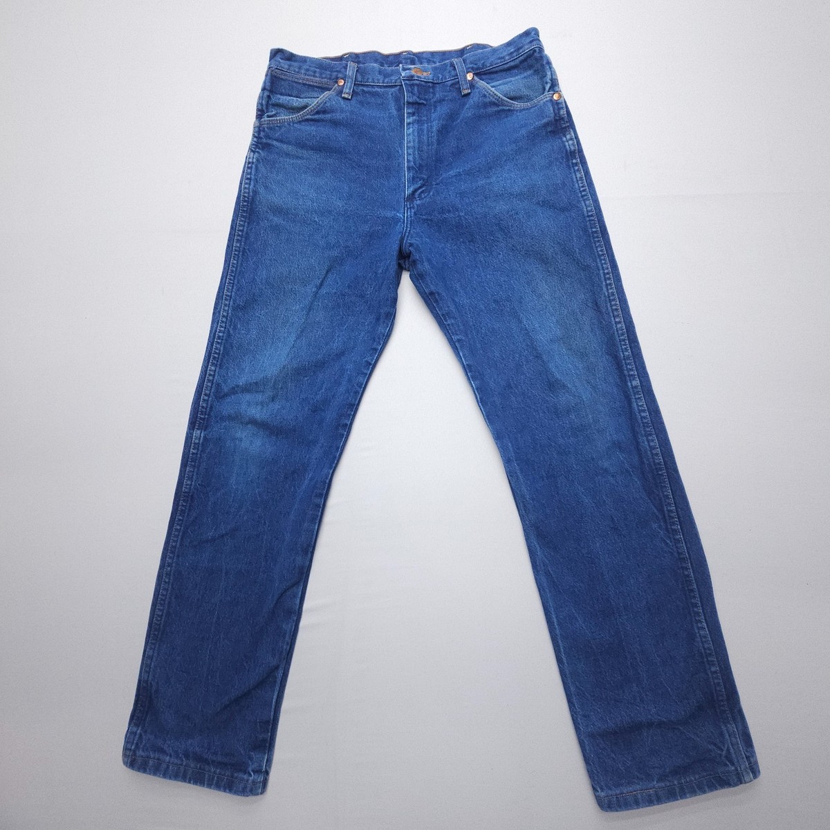 Wrangler Cowboy Cut 13MWZ Jeans Mens 35 x 32 Dark Wash Blue Heavy