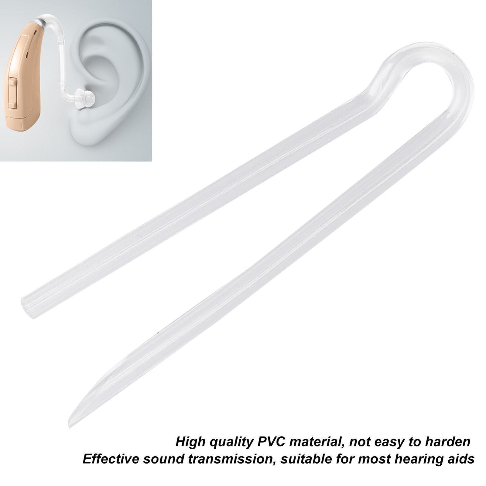 10pcs Hearing Aid Tubes Flexible Type R BTE Earmold Hearing 