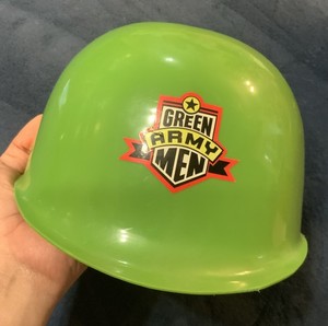 VINTAGE Walt Disney TOY STORY ON ICE~ GREEN ARMY MEN Plastic HELMET, Kid Size