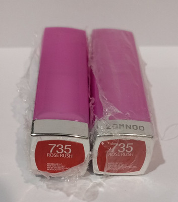 Lot of (2) Maybelline Rebel Bloom Lipsticks ROSE RUSH 735 New Unused