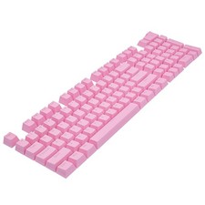 Mechanical Keyboard Keycaps 104-Key ABS Key Caps Pink Computer Replacement