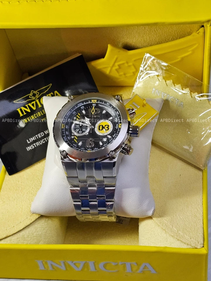 Invicta - AVIATOR - Chronograph 100m WR - TRITNITE Lume - Quartz - mens watch  - image 2 of 4