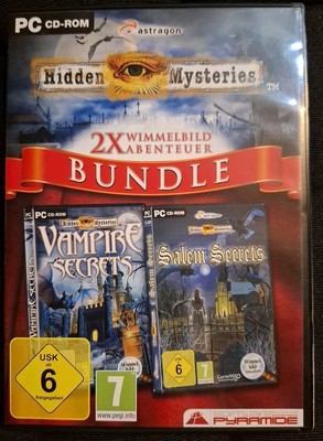 PC CD-ROM Hidden Mysteries Wimmelbild Abenteuer Bundle Vampire Secrets Salem