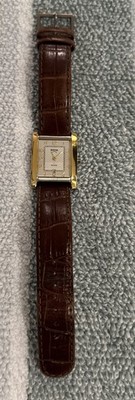Boccia Titanium Royce Tank Quartz Ladies Watch 3141-02 Date  Brown Leather Strap