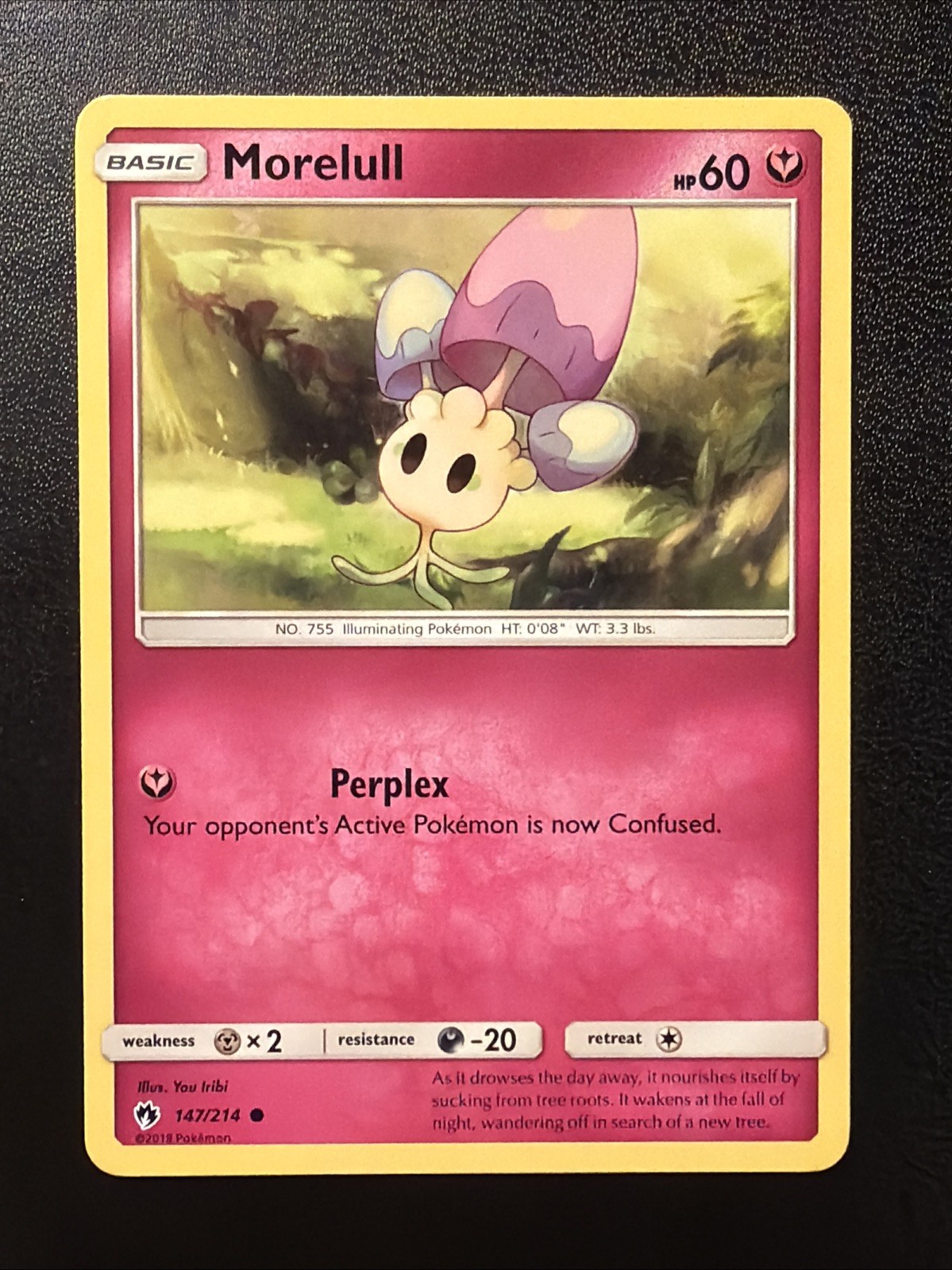 Morelull 147/214 Pokemon Sm Lost Thunder Reg. Finish Clean NM ✨ Ships Free