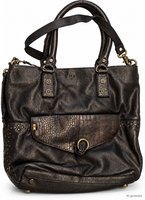 Desiderius Damen Ledertasche Braun Echtleder Handtasche Schultertasche H3
