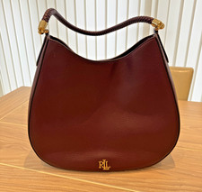 Ralph Lauren Charli hobo bag in large - burgundy (RRP £299)