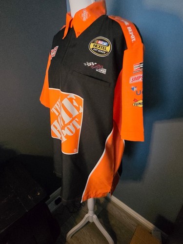 Tony Stewart Home Depot Racing Orange Shirt Size MD NASCAR Nextel Cup Series - Picture 10 of 17