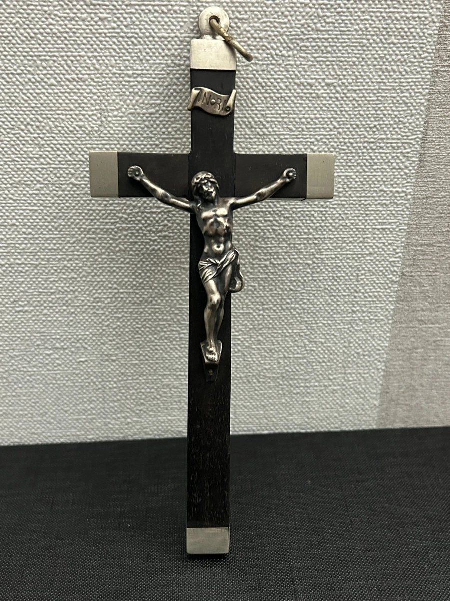 ANCIEN CRUCIFIX CHRIST Croix ww1, travail de poilu EUR 25,00 - FR