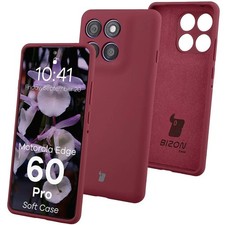 Handyhülle für Motorola Edge 60 Pro Bizon Case Cover Schutz Hülle Pflaumenfarbe
