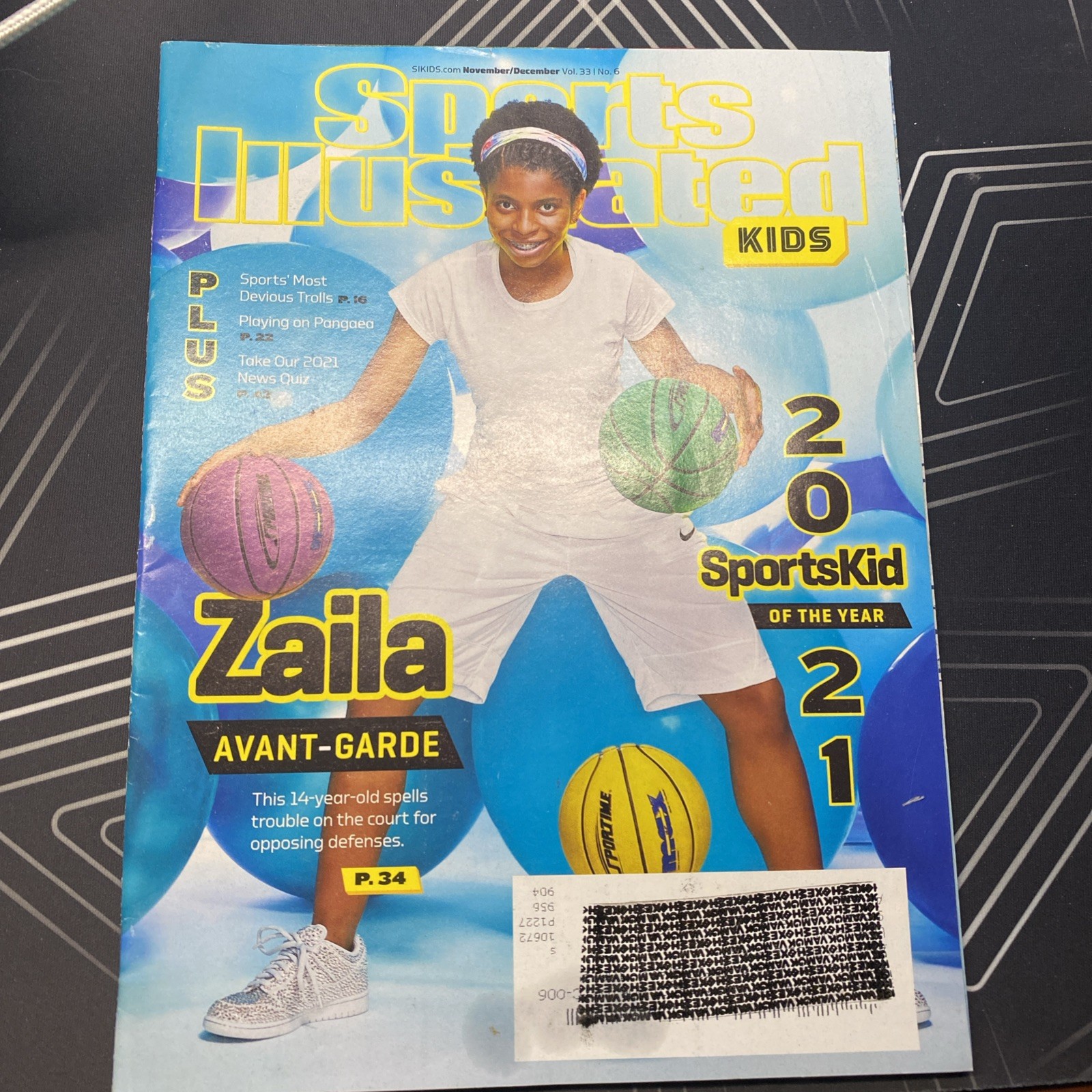 Caitlin Clark Rookie Sports Illustrated For Kids Magazine Nov/December 2021 Iowa