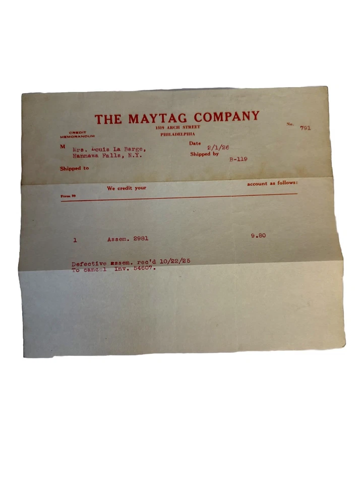 Lista de piezas de motor y lavadora multimotor Maytag 1926 OEM ORIGINAL CON DOC AM Foto 3 de 4