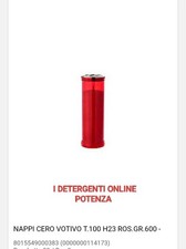 4x Pezzi Lumini Votivi Ceri Cimitero Per Preghiera Religioso Rosso Candele T100