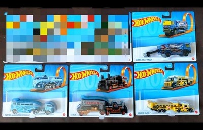 Hot Wheels Track Fleet 4er Set Trucks LKW Scania VW Hauler