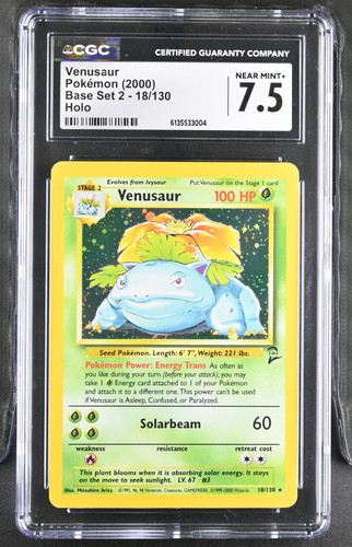 Venusaur graded CGC 7.5 for sale on eBay