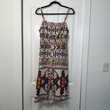 FarmRIO Amulet Textured Linen Blend Sundress Midi XL