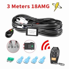 LED Light Bar Wiring Harness Kit 2 Leads Wireless Remote Control Wiring Harness