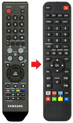 Fernbedienung passend für SAMSUNG WX28W6W