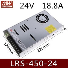 1 Pc. New LRS-450-24 Switching Power Supply Output 12V 18.8A