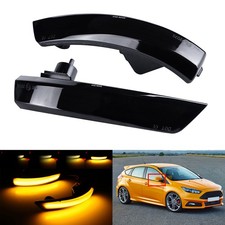 1 Paar schwarz Außenspiegel Spiegel-Blinker für Ford Focus MK3 Bj.2011-2017