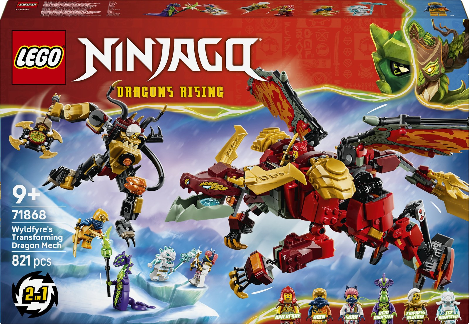 Lego Mech Drago Mutaforma Di Wyldfyre 71868 - Immagine 7